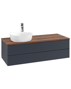 Villeroy & Boch Antao Waschtischunterschrank 1200x360x500mm L22152HG mit Beleuchtung mit Struktur FK/AP: HG/2
