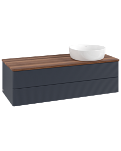 Villeroy & Boch Antao Waschtischunterschrank 1200x360x500mm L23112HG mit Beleuchtung mit Struktur FK/AP: HG/2