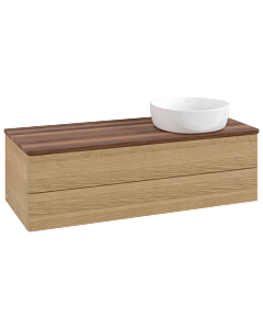 Villeroy & Boch Antao Waschtischunterschrank 1200x360x500mm L23112HN mit Beleuchtung mit Struktur FK/AP: HN/2