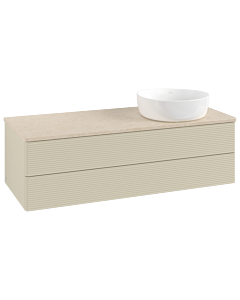 Villeroy & Boch Antao Waschtischunterschrank 1200x360x500mm L23113HJ mit Beleuchtung mit Struktur FK/AP: HJ/3