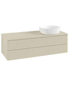Villeroy & Boch Antao Waschtischunterschrank 1200x360x500mm L23150HJ mit Beleuchtung mit Struktur FK/AP: HJ/0