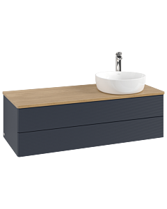 Villeroy & Boch Antao Waschtischunterschrank 1200x360x500mm L23151HG mit Beleuchtung mit Struktur FK/AP: HG/1