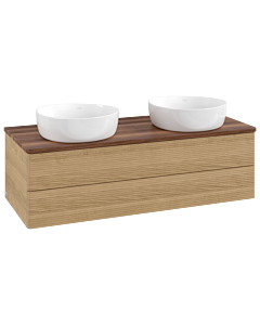 Villeroy & Boch Antao Waschtischunterschrank 1200x360x500mm L24112HN mit Beleuchtung mit Struktur FK/AP: HN/2