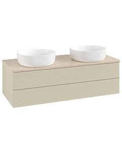 Villeroy & Boch Antao Waschtischunterschrank 1200x360x500mm L24113HJ mit Beleuchtung mit Struktur FK/AP: HJ/3