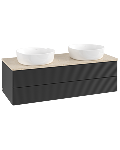 Villeroy & Boch Antao Waschtischunterschrank 1200x360x500mm L24113PD mit Beleuchtung mit Struktur FK/AP: PD/3