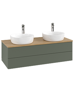 Villeroy & Boch Antao Waschtischunterschrank 1200x360x500mm L24151HL mit Beleuchtung mit Struktur FK/AP: HL/1