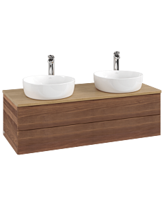 Villeroy & Boch Antao Waschtischunterschrank 1200x360x500mm L24151HM mit Beleuchtung mit Struktur FK/AP: HM/1