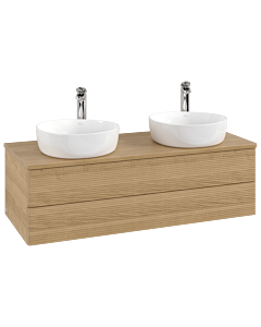 Villeroy & Boch Antao Waschtischunterschrank 1200x360x500mm L24151HN mit Beleuchtung mit Struktur FK/AP: HN/1