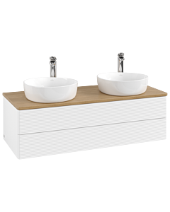 Villeroy & Boch Antao Waschtischunterschrank 1200x360x500mm L24151MT mit Beleuchtung mit Struktur FK/AP: MT/1