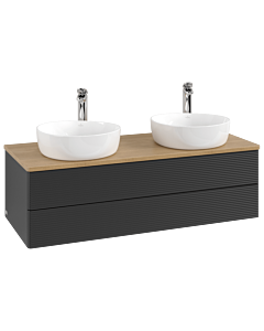 Villeroy & Boch Antao Waschtischunterschrank 1200x360x500mm L24151PD mit Beleuchtung mit Struktur FK/AP: PD/1