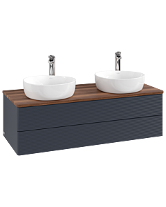 Villeroy & Boch Antao Waschtischunterschrank 1200x360x500mm L24152HG mit Beleuchtung mit Struktur FK/AP: HG/2