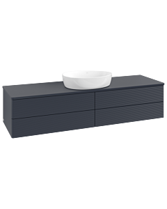 Villeroy & Boch Antao Waschtischunterschrank 1600x360x500mm L25150HG mit Beleuchtung mit Struktur FK/AP: HG/0