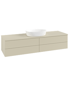 Villeroy & Boch Antao Waschtischunterschrank 1600x360x500mm L25150HJ mit Beleuchtung mit Struktur FK/AP: HJ/0