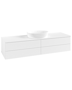 Villeroy & Boch Antao Waschtischunterschrank 1600x360x500mm L25150MT mit Beleuchtung mit Struktur FK/AP: MT/0