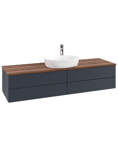 Villeroy & Boch Antao Waschtischunterschrank 1600x360x500mm L25152HG mit Beleuchtung mit Struktur FK/AP: HG/2