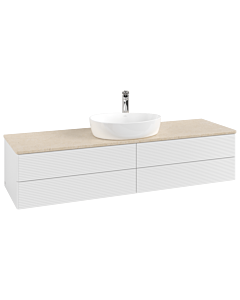 Villeroy & Boch Antao Waschtischunterschrank 1600x360x500mm L25153GF mit Beleuchtung mit Struktur FK/AP: GF/3