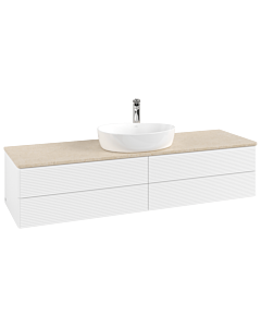 Villeroy & Boch Antao Waschtischunterschrank 1600x360x500mm L25153MT mit Beleuchtung mit Struktur FK/AP: MT/3