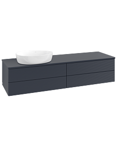 Villeroy & Boch Antao Waschtischunterschrank 1600x360x500mm L26150HG mit Beleuchtung mit Struktur FK/AP: HG/0