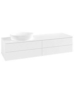 Villeroy & Boch Antao Waschtischunterschrank 1600x360x500mm L26150MT mit Beleuchtung mit Struktur FK/AP: MT/0