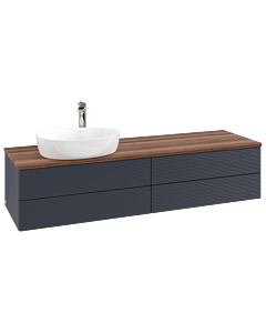 Villeroy & Boch Antao Waschtischunterschrank 1600x360x500mm L26152HG mit Beleuchtung mit Struktur FK/AP: HG/2