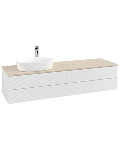 Villeroy & Boch Antao Waschtischunterschrank 1600x360x500mm L26153GF mit Beleuchtung mit Struktur FK/AP: GF/3