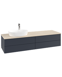 Villeroy & Boch Antao meuble sous vasque 1600x360x500mm L26153HG avec éclairage avec structure FK/AP: HG/3