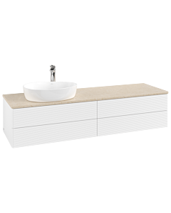 Villeroy & Boch Antao meuble sous vasque 1600x360x500mm L26153MT avec éclairage avec structure FK/AP: MT/3