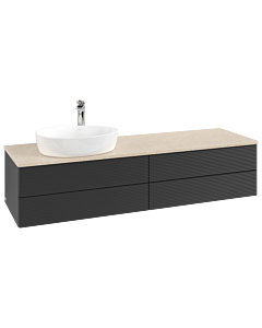 Villeroy & Boch Antao Waschtischunterschrank 1600x360x500mm L26153PD mit Beleuchtung mit Struktur FK/AP: PD/3