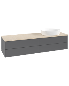 Villeroy & Boch Antao Waschtischunterschrank 1600x360x500mm L27013GK mit Beleuchtung FK/AP: GK/3