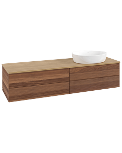 Villeroy & Boch Antao Waschtischunterschrank 1600x360x500mm L27111HM mit Beleuchtung mit Struktur FK/AP: HM/1