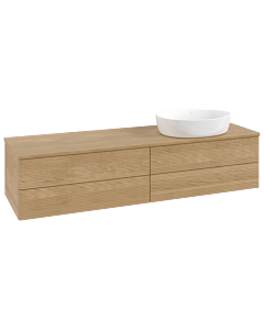 Villeroy & Boch Antao Waschtischunterschrank 1600x360x500mm L27111HN mit Beleuchtung mit Struktur FK/AP: HN/1