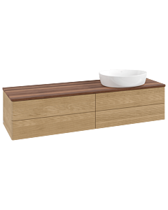 Villeroy & Boch Antao Waschtischunterschrank 1600x360x500mm L27112HN mit Beleuchtung mit Struktur FK/AP: HN/2