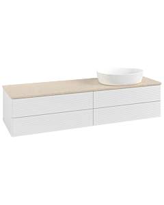 Villeroy & Boch Antao Waschtischunterschrank 1600x360x500mm L27113GF mit Beleuchtung mit Struktur FK/AP: GF/3