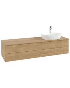Villeroy & Boch Antao Waschtischunterschrank 1600x360x500mm L27151HN mit Beleuchtung mit Struktur FK/AP: HN/1