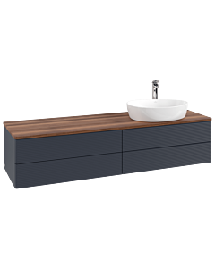 Villeroy & Boch Antao Waschtischunterschrank 1600x360x500mm L27152HG mit Beleuchtung mit Struktur FK/AP: HG/2