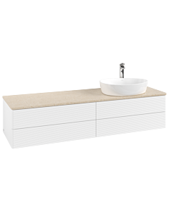 Villeroy & Boch Antao Waschtischunterschrank 1600x360x500mm L27153MT mit Beleuchtung mit Struktur FK/AP: MT/3