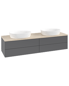 Villeroy & Boch Antao vanity unit 1600x360x500mm L28013GK with lighting FK/AP: GK/3