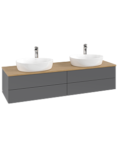 Villeroy & Boch Antao vanity unit 1600x360x500mm L28051GK with lighting FK/AP: GK/ 2000