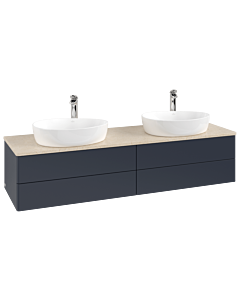 Villeroy & Boch Antao vanity unit 1600x360x500mm L28053HG with lighting FK/AP: HG/3