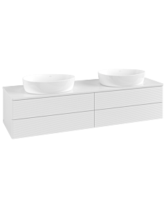 Villeroy & Boch Antao Waschtischunterschrank 1600x360x500mm L28110GF mit Beleuchtung mit Struktur FK/AP: GF/0