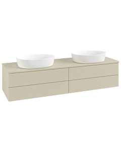 Villeroy & Boch Antao Waschtischunterschrank 1600x360x500mm L28110HJ mit Beleuchtung mit Struktur FK/AP: HJ/0