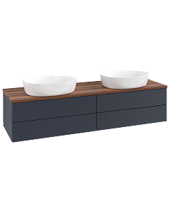 Villeroy & Boch Antao Waschtischunterschrank 1600x360x500mm L28112HG mit Beleuchtung mit Struktur FK/AP: HG/2