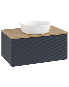 Villeroy & Boch Antao Waschtischunterschrank 800x360x500mm L30111HG mit Beleuchtung mit Struktur FK/AP: HG/1