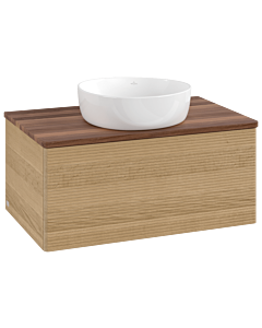 Villeroy & Boch Antao Waschtischunterschrank 800x360x500mm L30112HN mit Beleuchtung mit Struktur FK/AP: HN/2