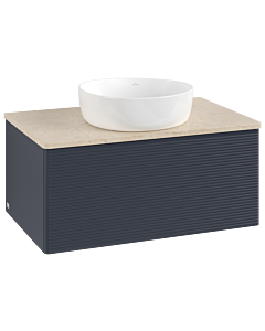 Villeroy & Boch Antao Waschtischunterschrank 800x360x500mm L30113HG mit Beleuchtung mit Struktur FK/AP: HG/3