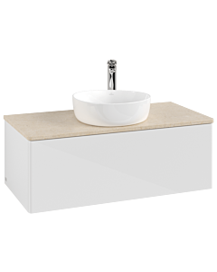 Villeroy & Boch Antao Waschtischunterschrank 1000x360x500mm L31053GF mit Beleuchtung FK/AP: GF/3