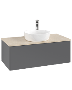 Villeroy & Boch Antao Waschtischunterschrank 1000x360x500mm L31053GK mit Beleuchtung FK/AP: GK/3