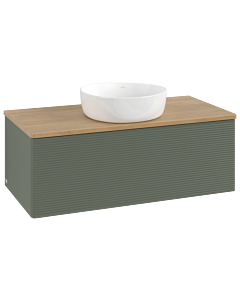 Villeroy & Boch Antao Waschtischunterschrank 1000x360x500mm L31111HL mit Beleuchtung mit Struktur FK/AP: HL/1