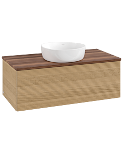 Villeroy & Boch Antao Waschtischunterschrank 1000x360x500mm L31112HN mit Beleuchtung mit Struktur FK/AP: HN/2