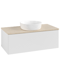 Villeroy & Boch Antao Waschtischunterschrank 1000x360x500mm L31113GF mit Beleuchtung mit Struktur FK/AP: GF/3